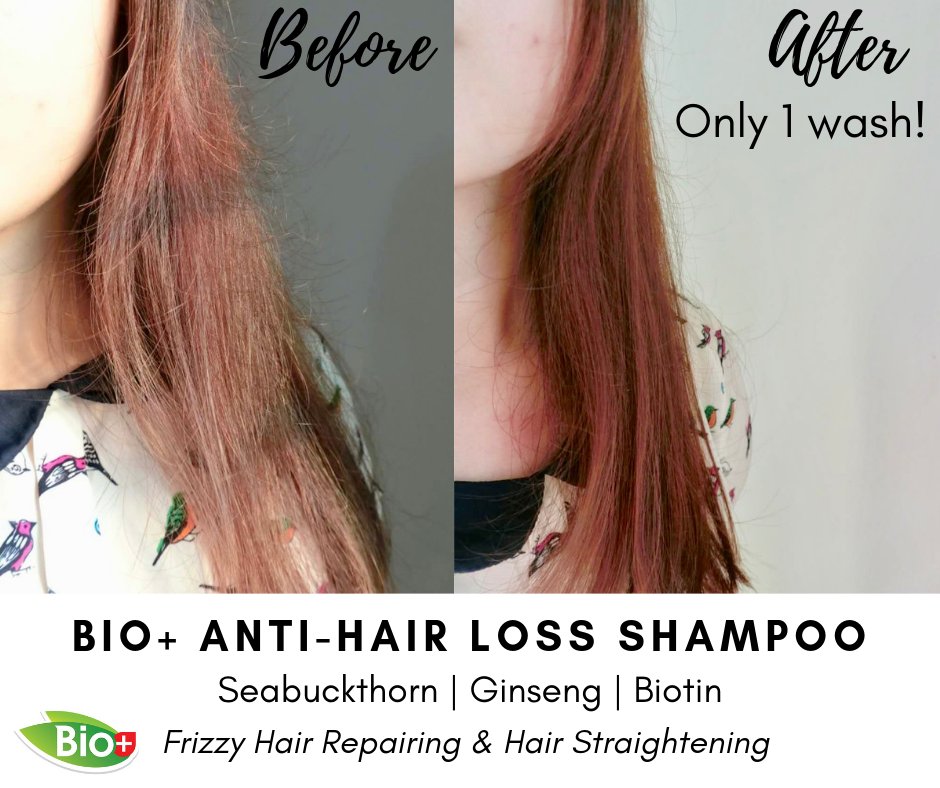 Bio+ Anti-hair Loss Shampoo with Seabuckthorn- Straightening effect