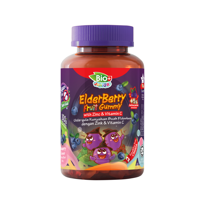 Bio+ Junior ElderBerry FRUIT Gummy 60's