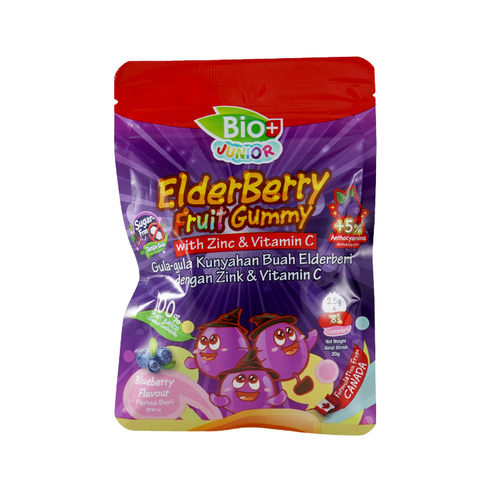 Bio+ Junior ElderBerry FRUIT Gummy 8s